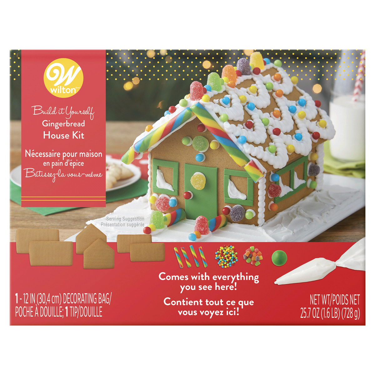 slide 1 of 1, Wilton Unassembled Petite Gingerbread House, 25.7 oz