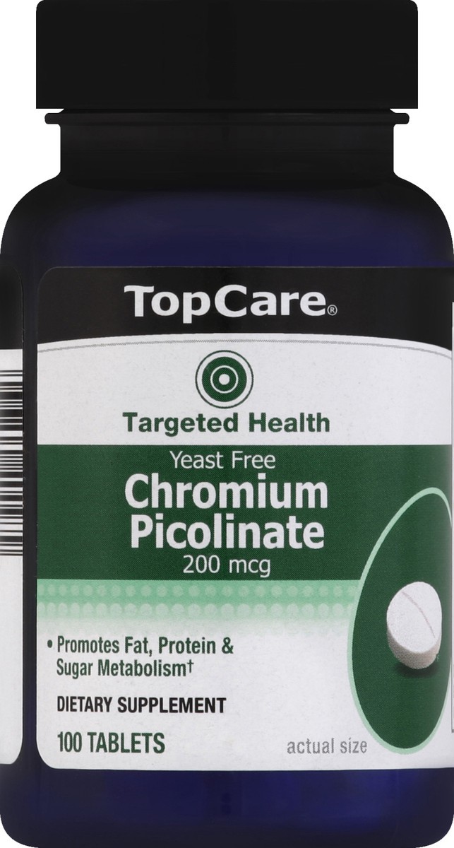 slide 5 of 6, TopCare Chromium Picolinate, 100 ct