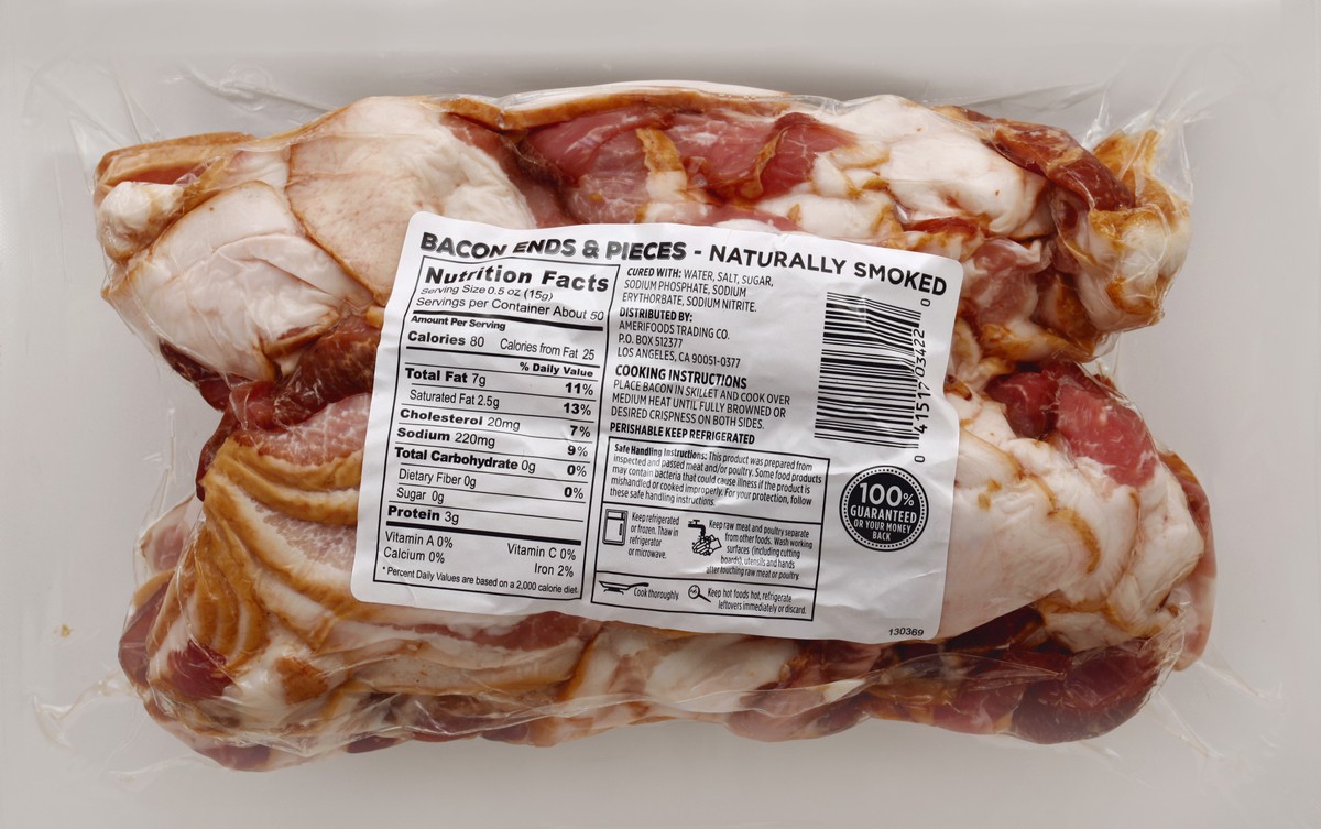 slide 2 of 6, First Street Bacon Ends & Pieces, 3 lb