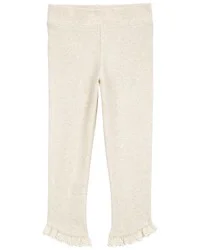 Oshkosh Baby Ribbed Eyelet-Hem Pants - Cream Cream 18M