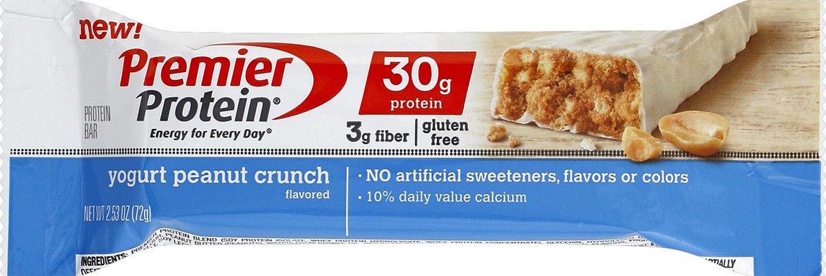 slide 5 of 5, Premier Protein Yogurt Peanut Crunch High Protein Bar, 2.53 oz