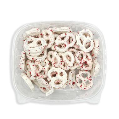 slide 1 of 1, R.M. Palmer Company Hy-Vee Peppermint Pretzels, 6 oz
