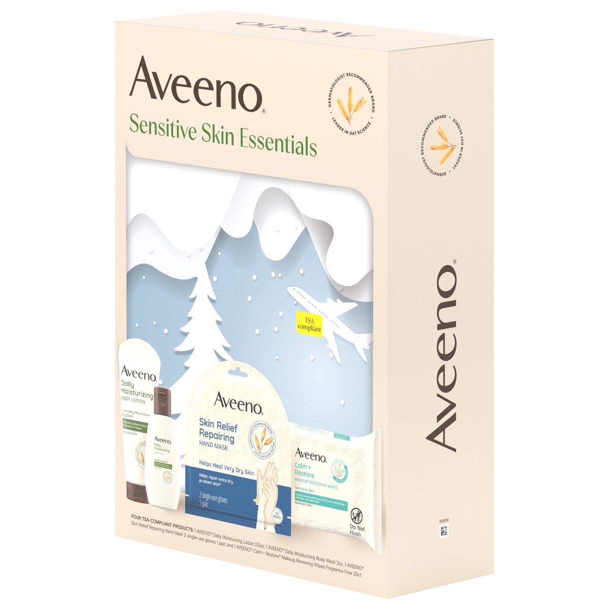 slide 2 of 4, Aveeno Sensitive Skin Essentials Giftset, 4 Items, 1 ct