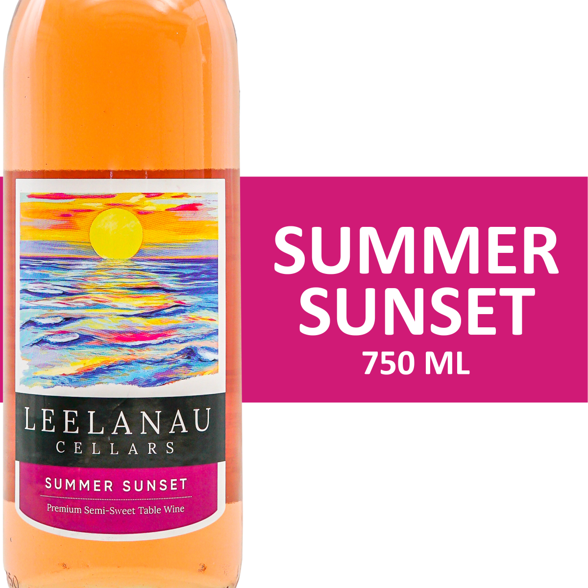 slide 1 of 18, Leelanau Cellars Summer Sunset Michigan Rose Wine, 750 ml