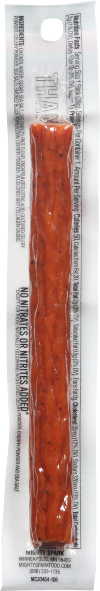 slide 7 of 9, Mighty Spark Original Sea Salt & Pepper Chicken Snack Stick 1 oz, 1 oz