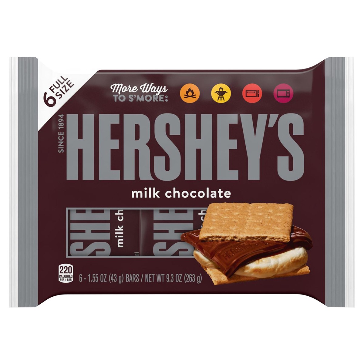 slide 1 of 6, Hershey's Milk Chocolate Bar, 9.3 oz