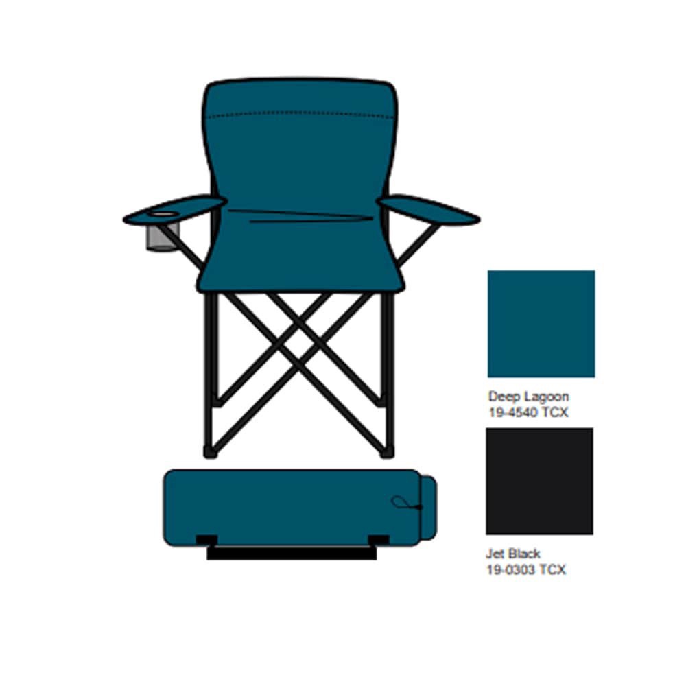 slide 1 of 1, Glacier's Edge Summit Camp Chair - Deep Lagoon/Black, 1 ct