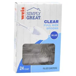 Weis Quality Plastic Full Size Spoon Cutlery