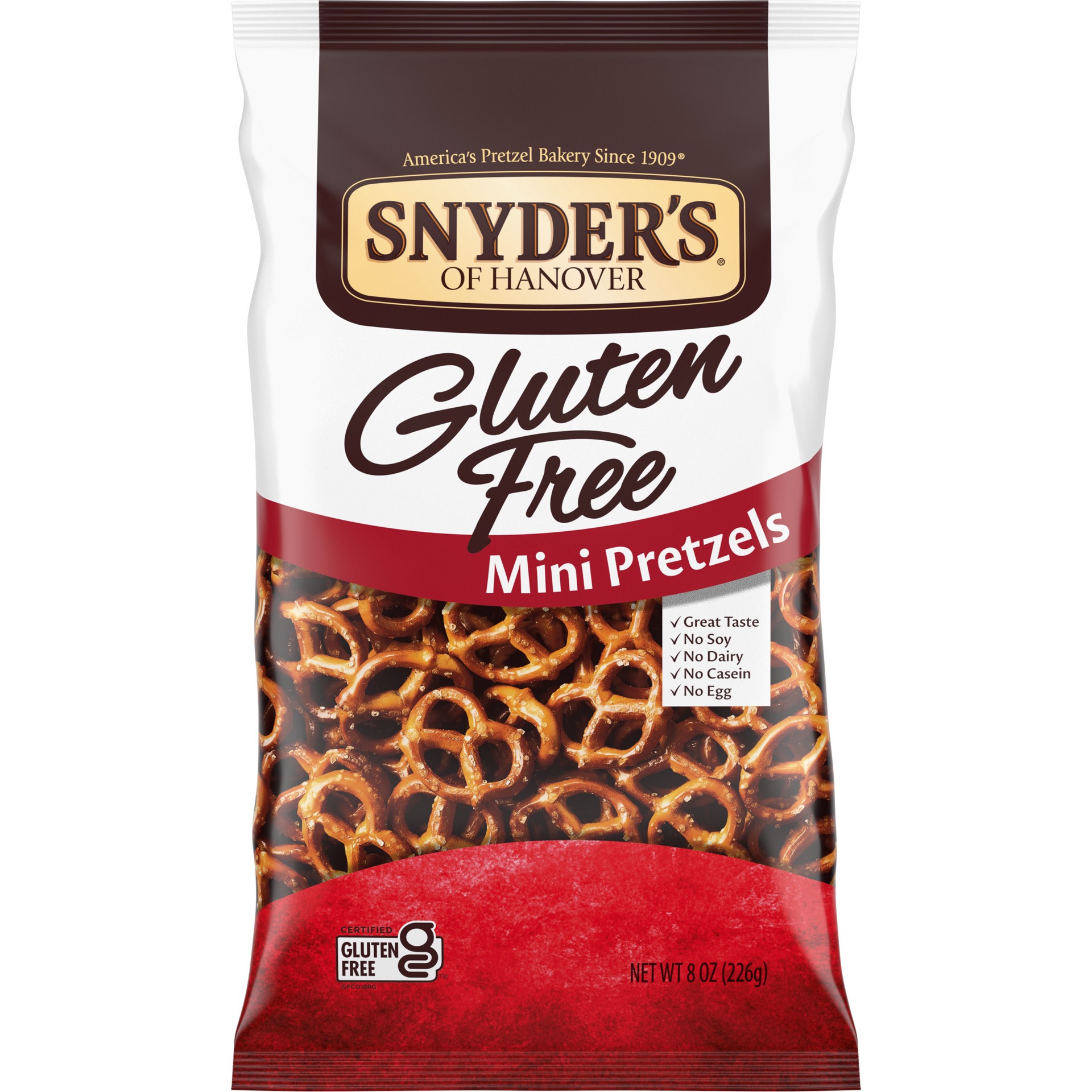 slide 1 of 5, Snyder's of Hanover, Gluten Free Mini Pretzels, 8 Oz Bag, 8 oz