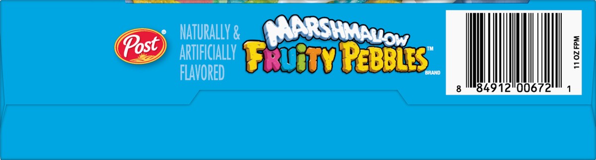 slide 9 of 9, Post Fruity Pebbles Marshmallow Cereal, 11 oz Box, 11 oz