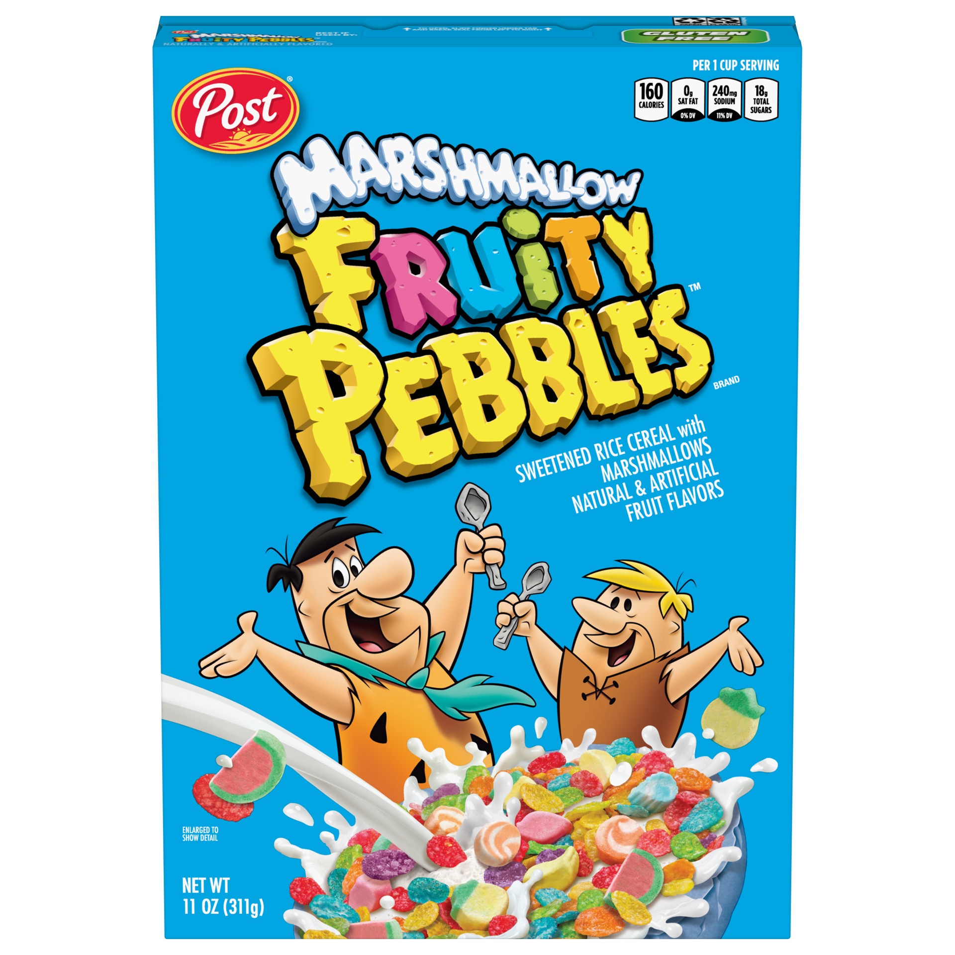 slide 1 of 9, Post Fruity Pebbles Marshmallow Cereal, 11 oz Box, 11 oz