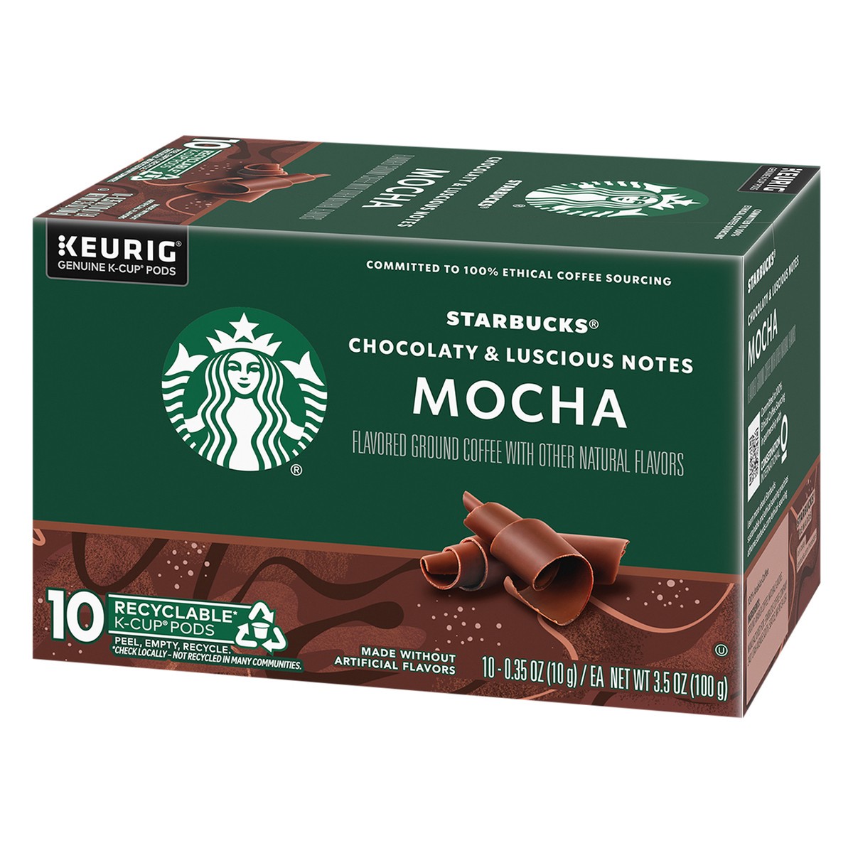 slide 6 of 8, Starbucks K-Cup Pods Ground Mocha Flavored Coffee 10 - 0.35 oz Pods, 10 ct