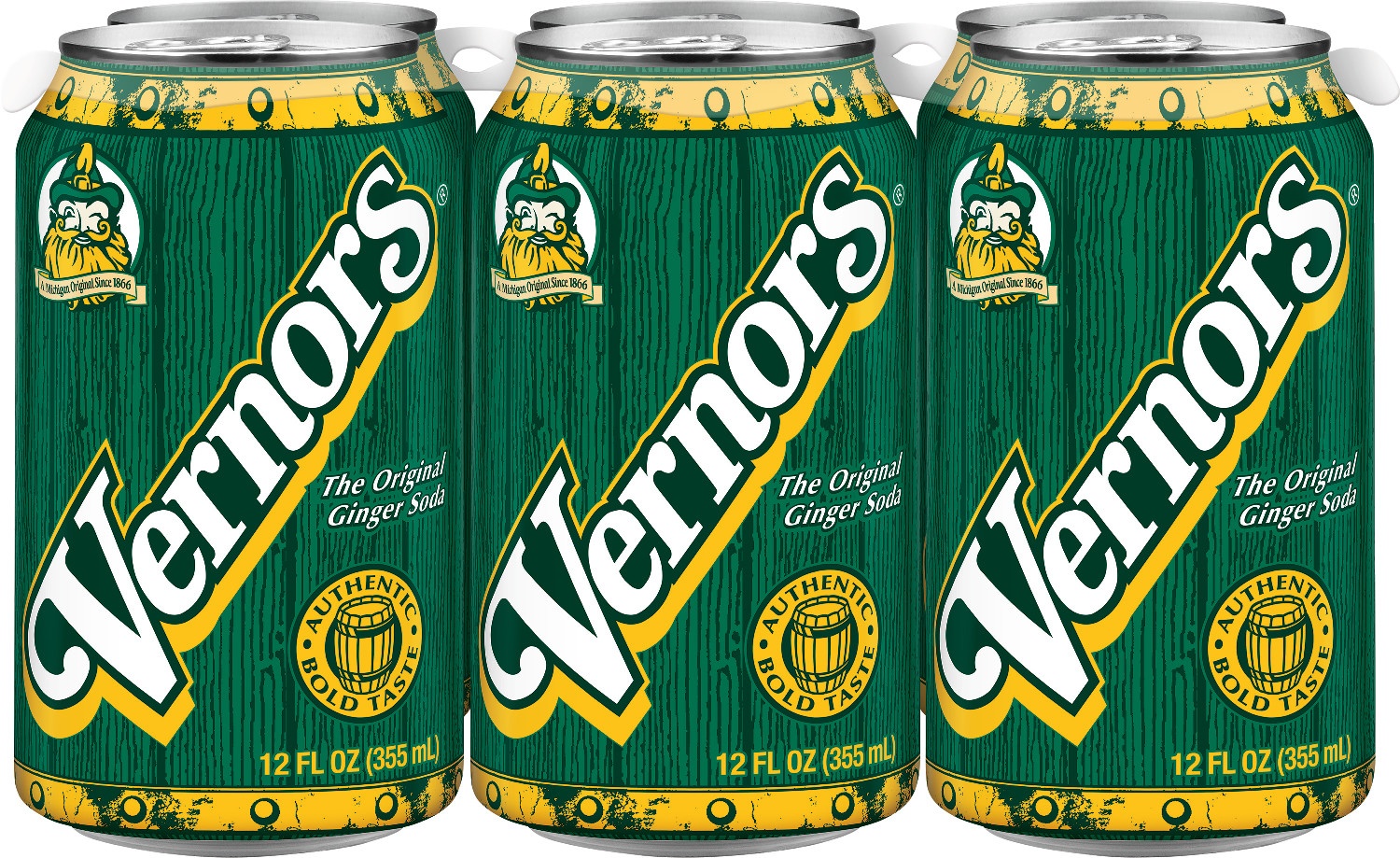 slide 1 of 3, Vernors Soda - The Original Ginger, 6 ct; 12 oz