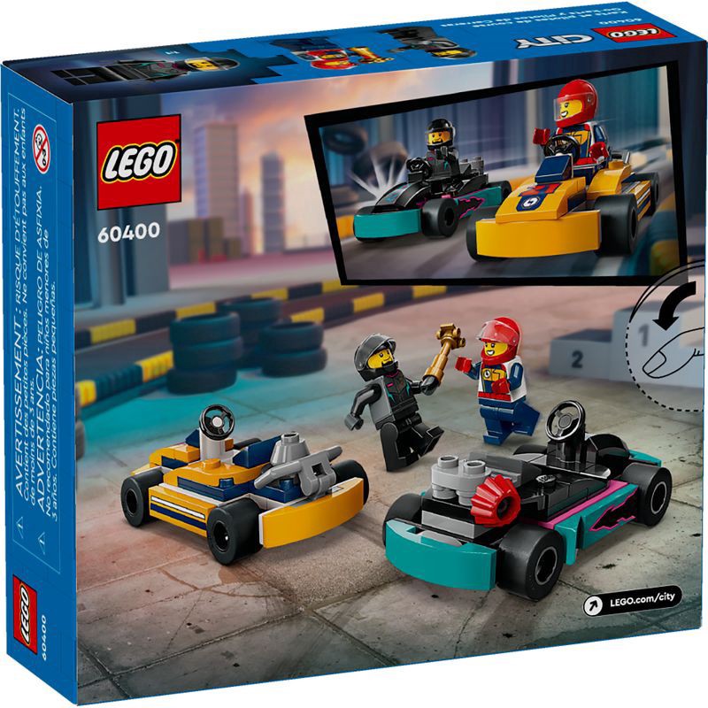 slide 3 of 6, 60400 Lego City Go-Karts And Race Drivers, 99 ct