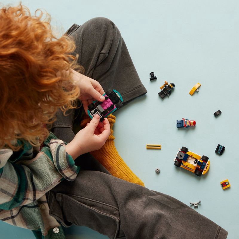 slide 4 of 6, 60400 Lego City Go-Karts And Race Drivers, 99 ct