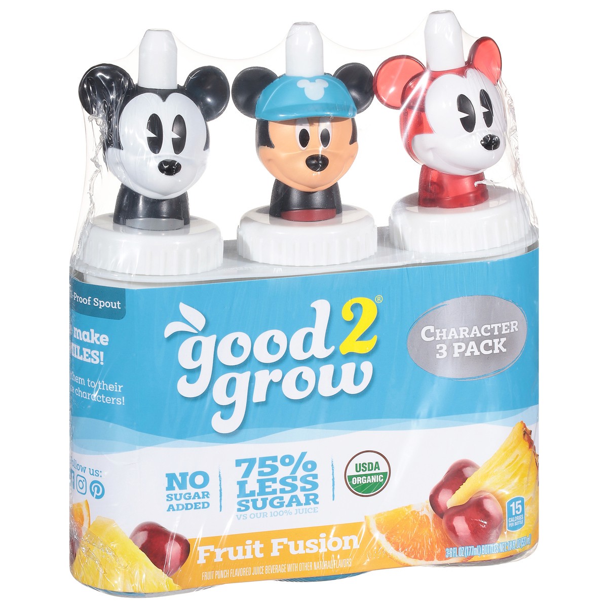 slide 6 of 9, good2grow Fruit Fusion Juice Beverage 3 Character Pack ea - 3 ct, 3 ct