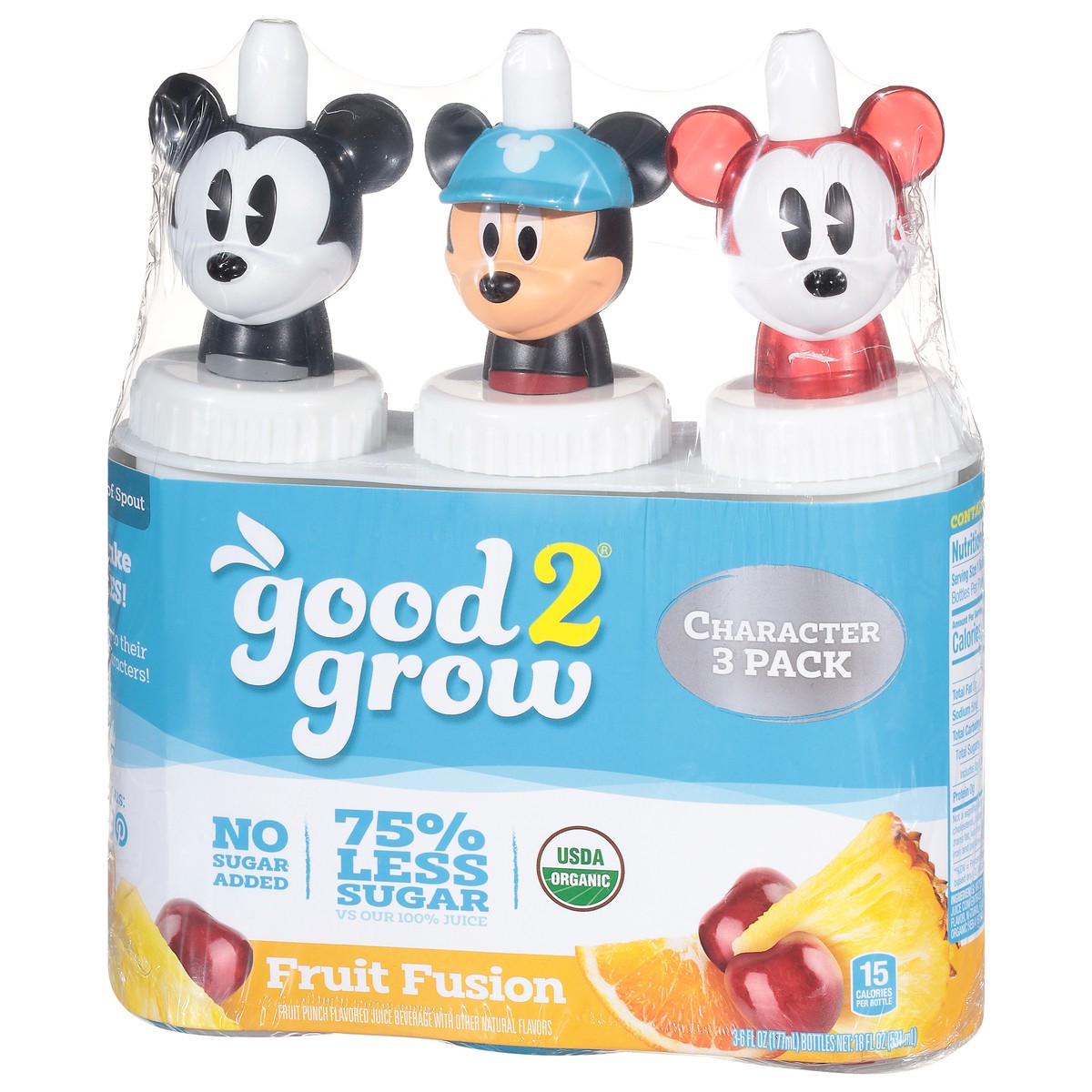 slide 3 of 9, good2grow Fruit Fusion Juice Beverage 3 Character Pack ea - 3 ct, 3 ct