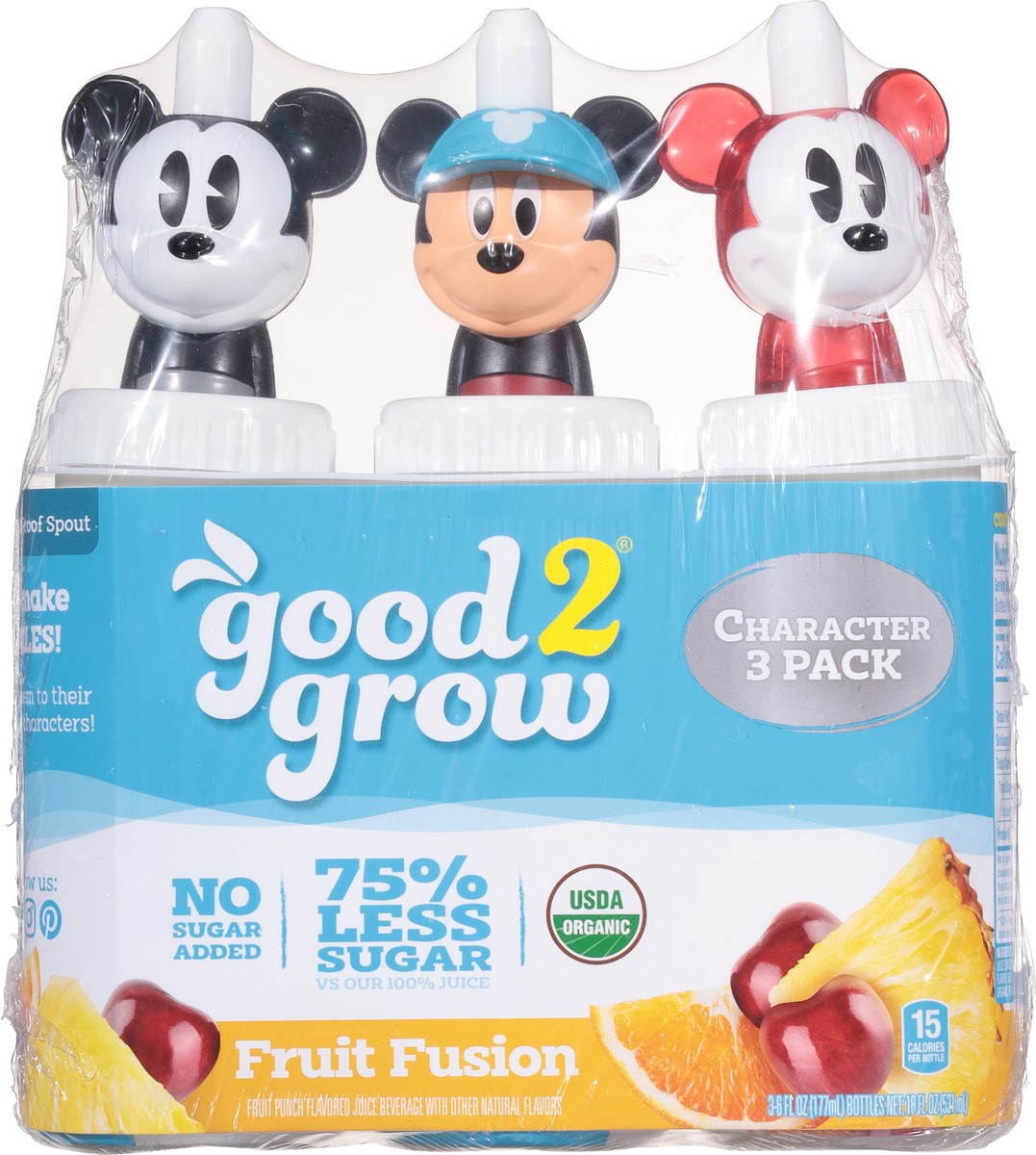 slide 4 of 9, good2grow Fruit Fusion Juice Beverage 3 Character Pack ea - 3 ct, 3 ct