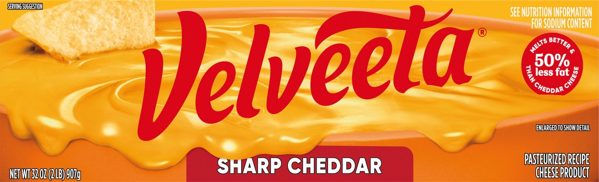 slide 1 of 9, Velveeta Sharp Cheddar Cheese Product 32 oz, 32 oz