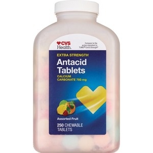 slide 1 of 1, CVS Health Antacid Tablets Extra Strength Assorted Fruit, 250 ct