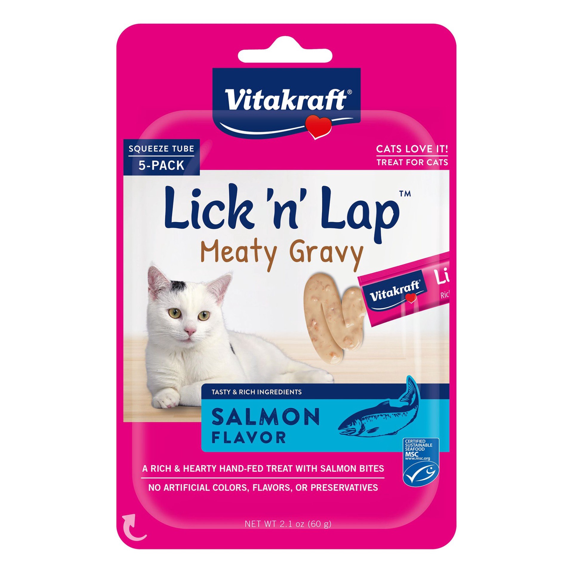 slide 1 of 1, Vitakraft Lick 'n' Lap Meaty Gravy Cat Treats - 2.8 oz, 2.8 oz