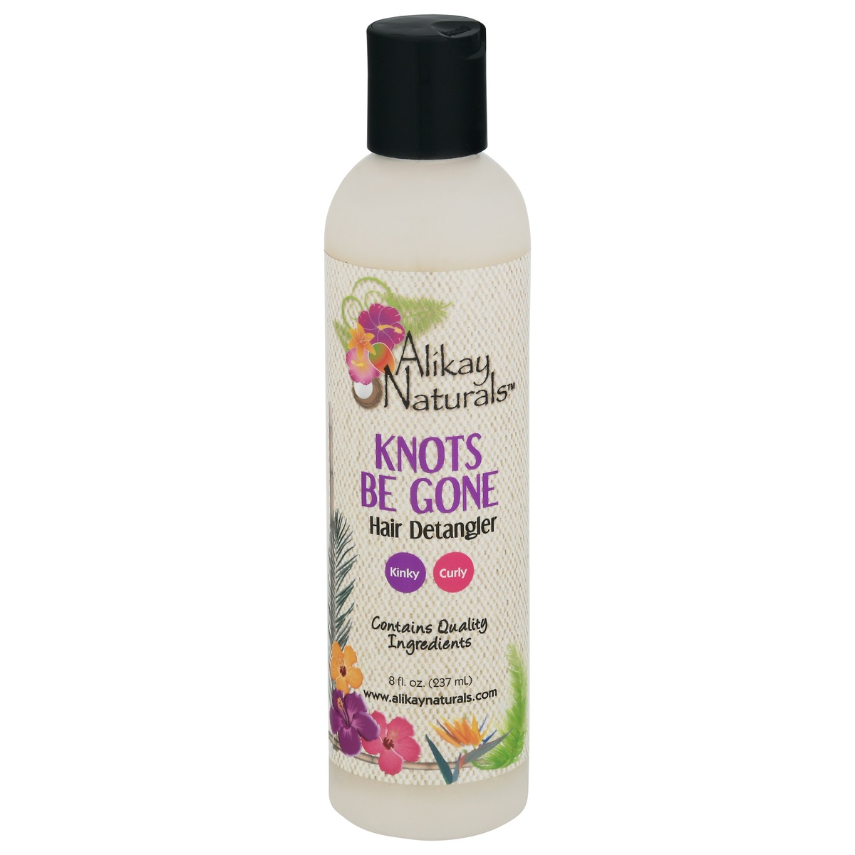 slide 1 of 1, Alikay Naturals Knots Be Gone Hair Detangler, 8 oz