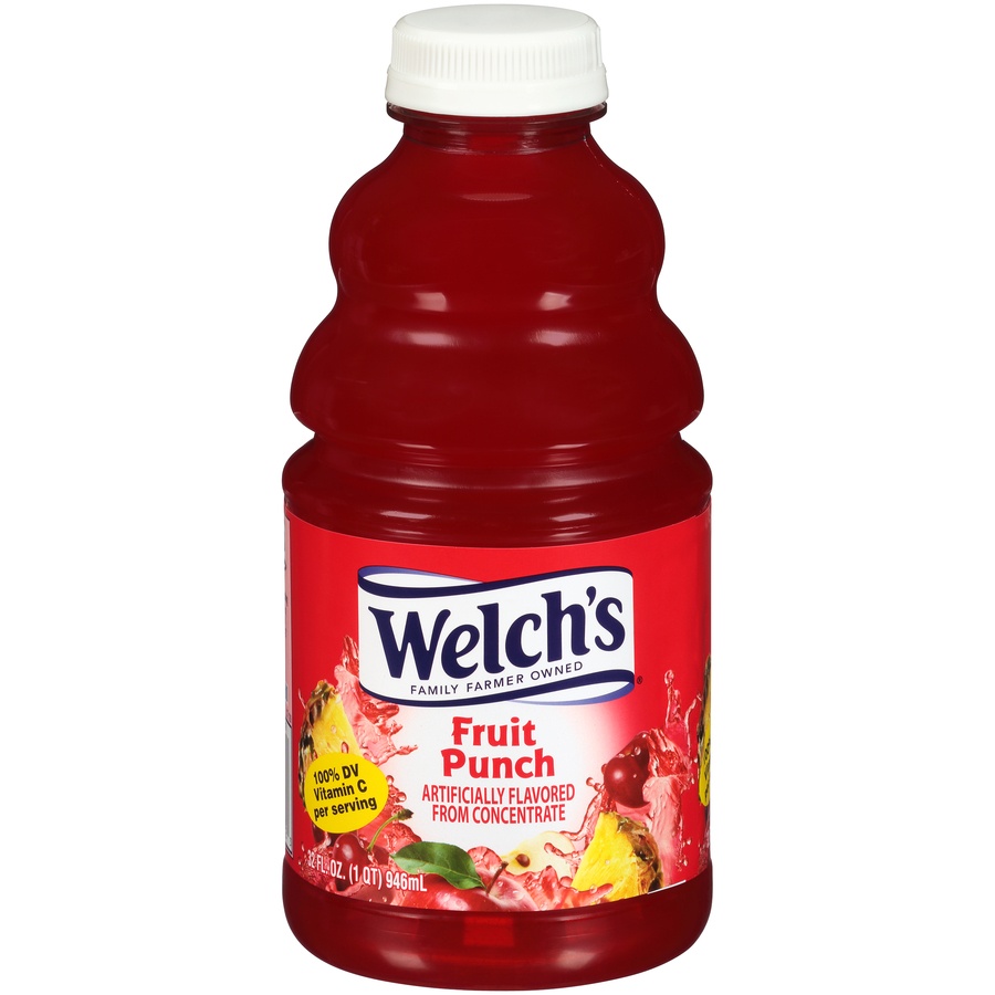 slide 1 of 1, Welch's Fruit Punch, 32 fl oz