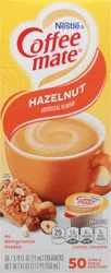 NESTLE COFFEE MATE Coffee Creamer Hazelnut Flavor, Liquid Creamer Singles, 0.375 fl oz, 50 Count