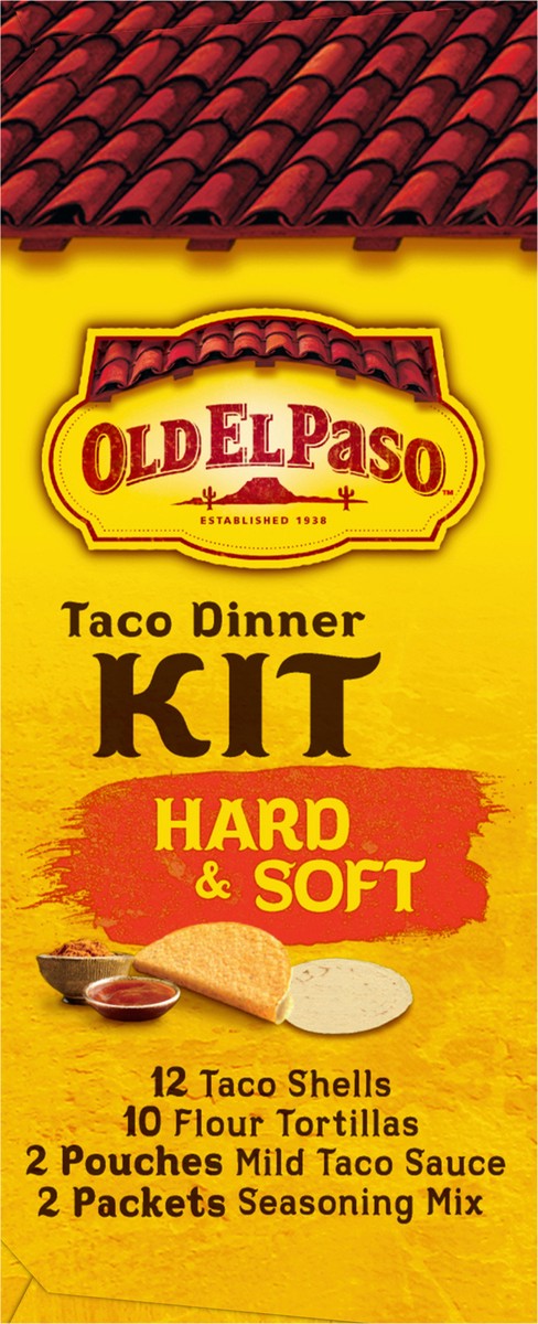 slide 4 of 9, Old El Paso Hard & Soft Taco Dinner Kit, Family Size, 2 Kits, 21.2 oz., 21.2 oz