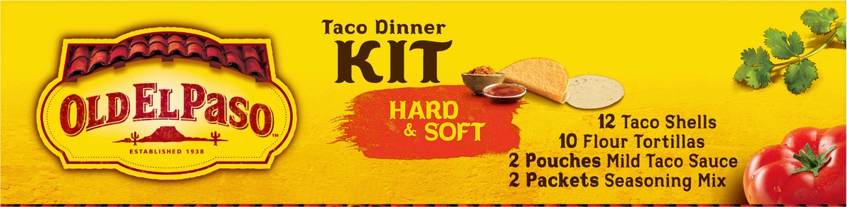 slide 7 of 9, Old El Paso Hard & Soft Taco Dinner Kit, Family Size, 2 Kits, 21.2 oz., 21.2 oz