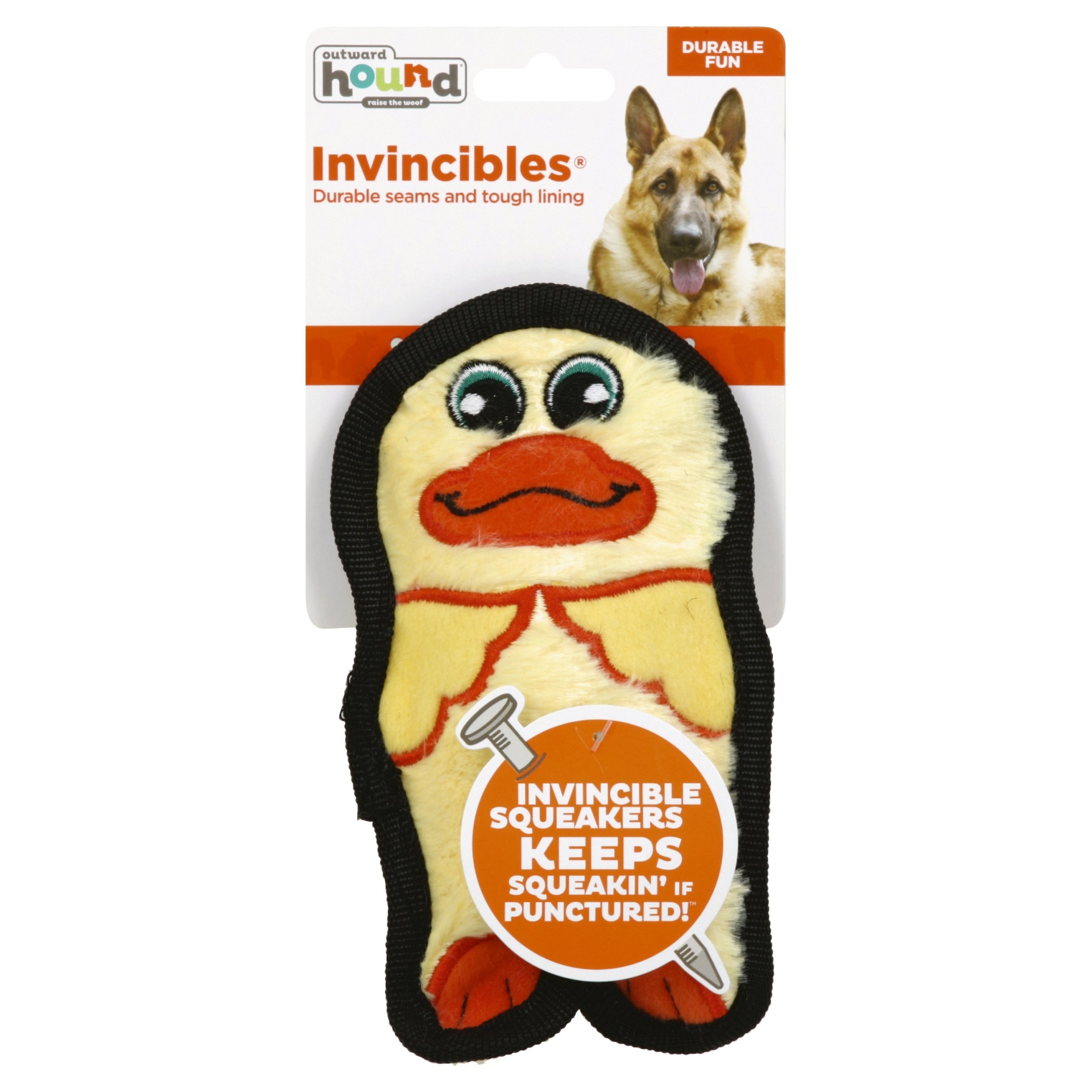 slide 1 of 1, Outward Hound Invincibles Mini Duck, 1 ct