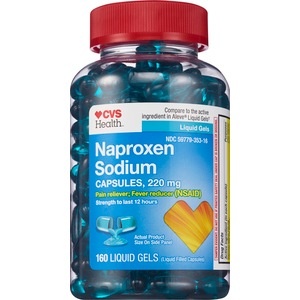 slide 1 of 1, CVS Health Naproxen Sodium 220mg Liquid Gels, 160ct, 160 ct