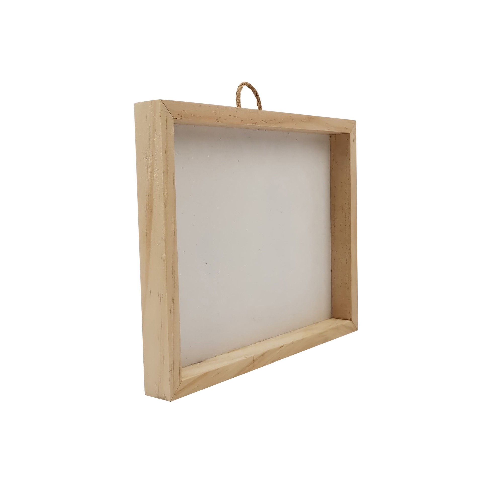 slide 2 of 3, 8" X 10" White Plaque With Unfinished Frame By Make Market, 8 in x 10 in