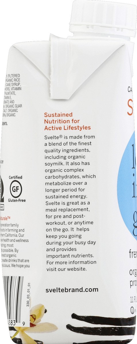 slide 3 of 4, Svelte Organic Protein Shake French Vanilla, 11 oz