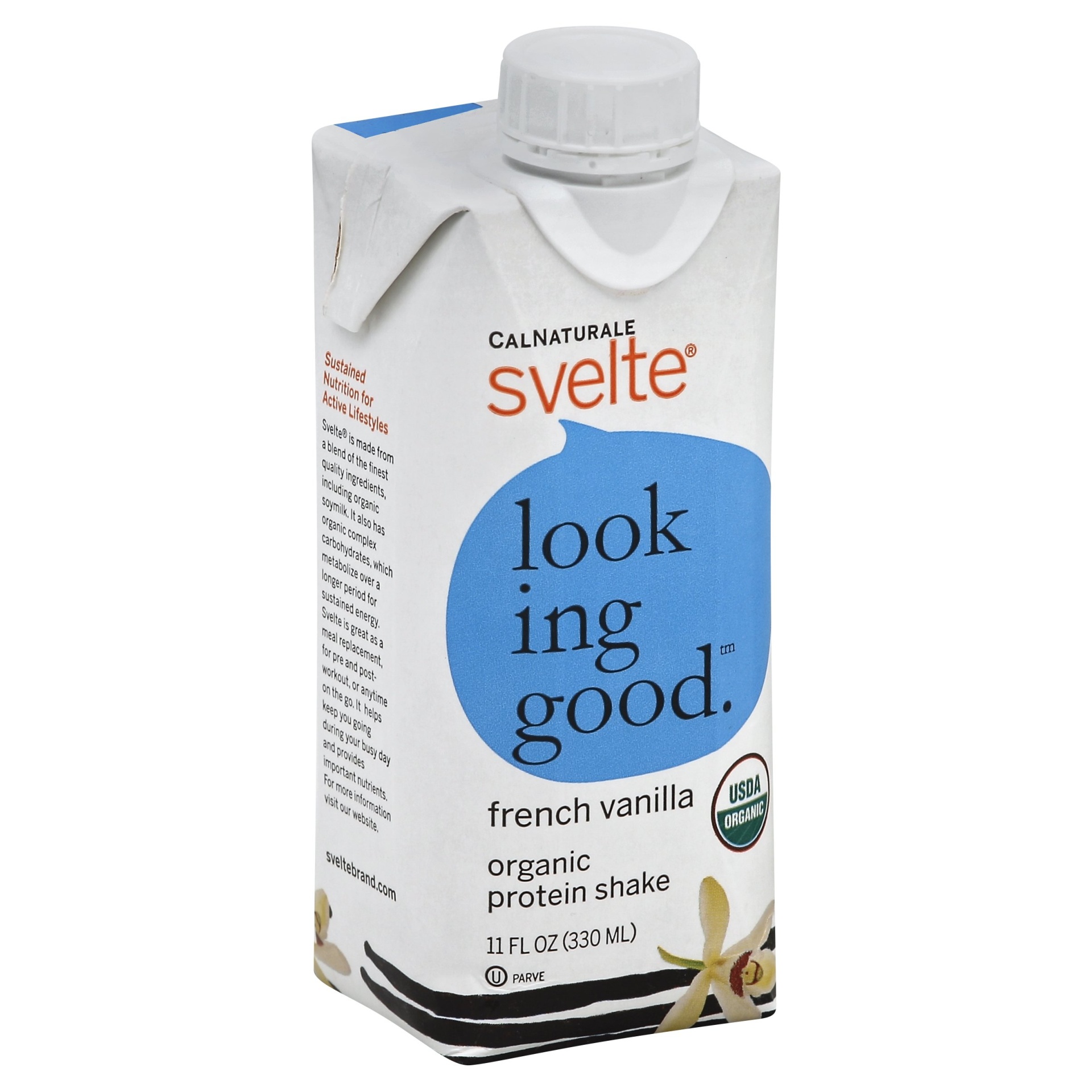 slide 1 of 4, Svelte Organic Protein Shake French Vanilla, 11 oz