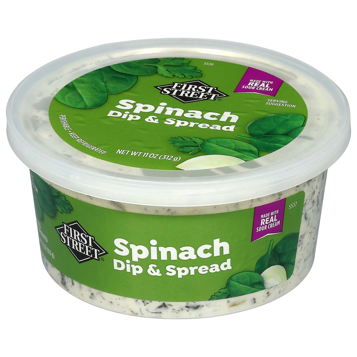 slide 3 of 4, First Street Spinach Dip & Spread, 11 oz