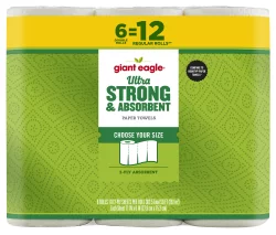 Giant Eagle Paper Towels, Pick-A-Size, Ultra Strong & Absorbent
