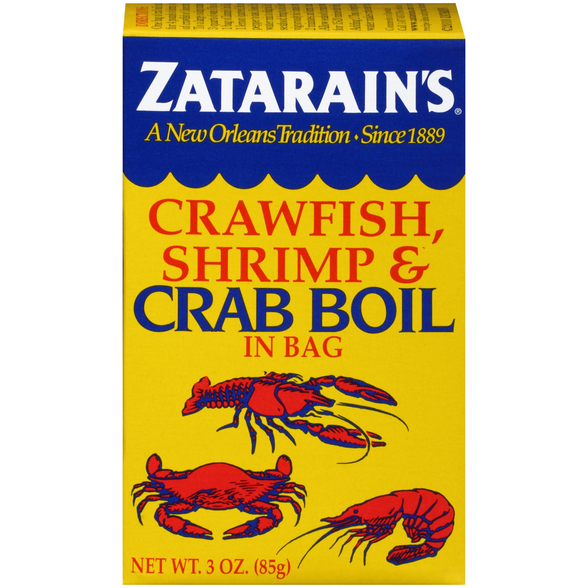 slide 1 of 1, Zatarain's Crawfish, Shrimp & Crab Boil, 3 oz