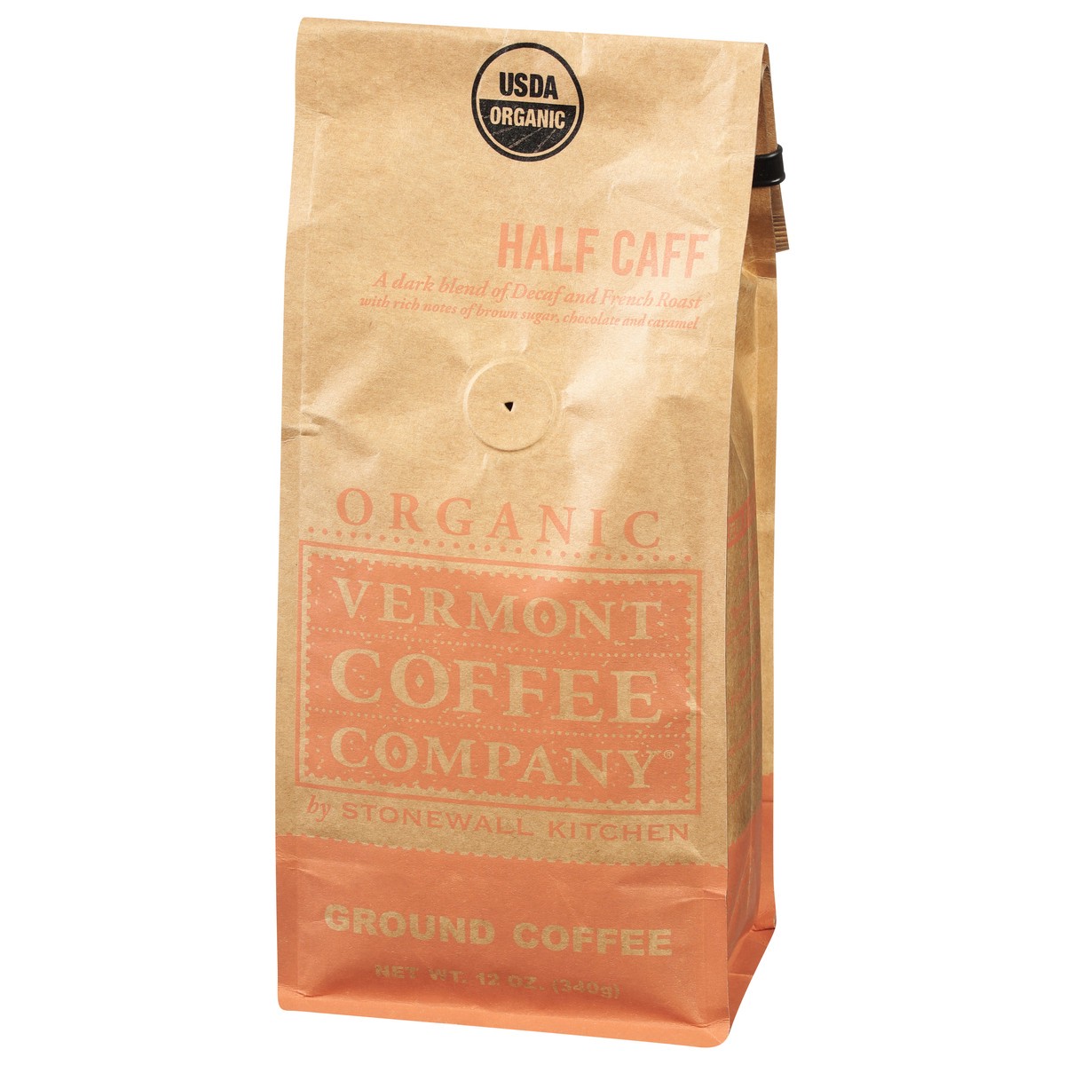 slide 3 of 9, Vermont Coffee Company Ground Half Caff Coffee 12 oz, 12 oz