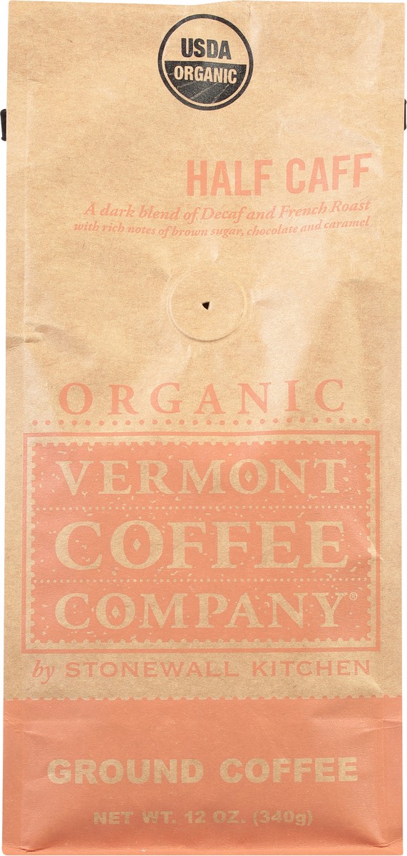 slide 6 of 9, Vermont Coffee Company Ground Half Caff Coffee 12 oz, 12 oz