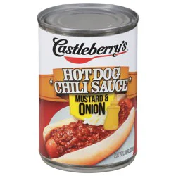 Castleberry's Hot Dog Mustard & Onion Chili Sauce 10 oz