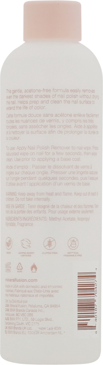 slide 12 of 13, Mineral Fusion Nail Polish Remover 6 fl oz, 6 fl oz
