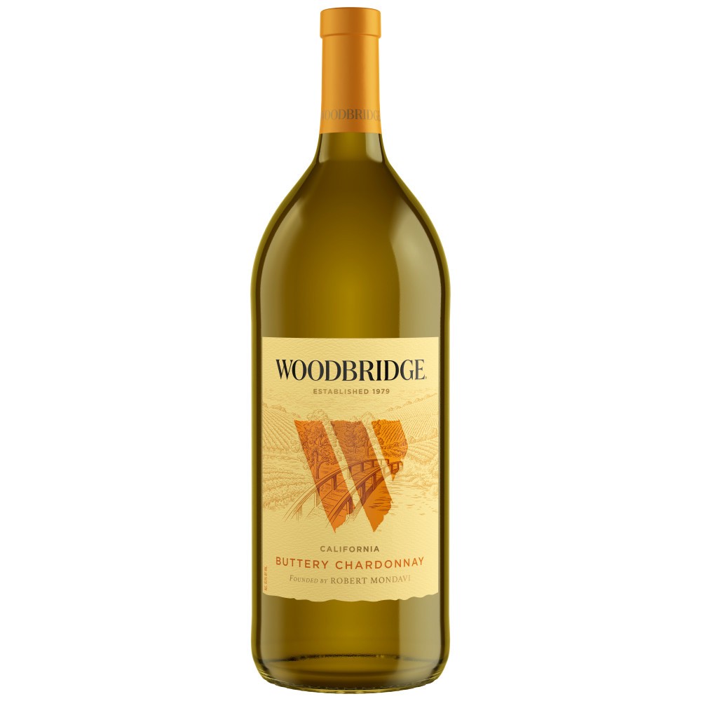 slide 1 of 7, Woodbridge by Robert Mondavi Buttery Chardonnay White Wine, 1.5 L Bottle, 50.72 fl oz