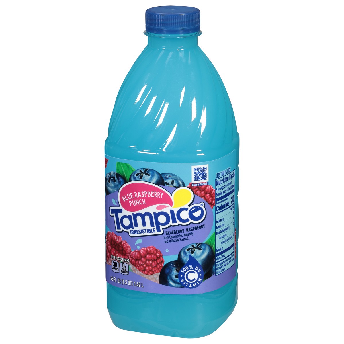 slide 2 of 4, Tam Blue Raspberry, 48 oz