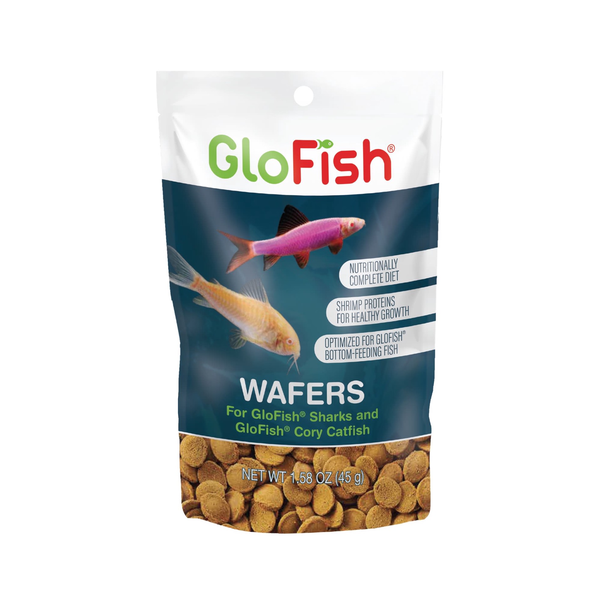 slide 1 of 1, GloFish Wafers for Sharks & Cory Catfish, 1 ct