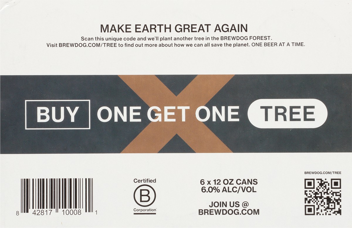 slide 8 of 12, BrewDog Wheat Cherry Lime Slush Rush Beer 6 - 12 oz Cans, 6 ct