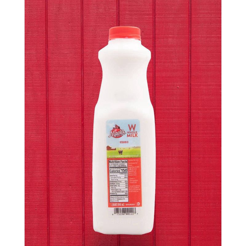 slide 1 of 3, Maola Vitamin D Ultra-Pasteurized Whole Milk 1 qt, 1 qt