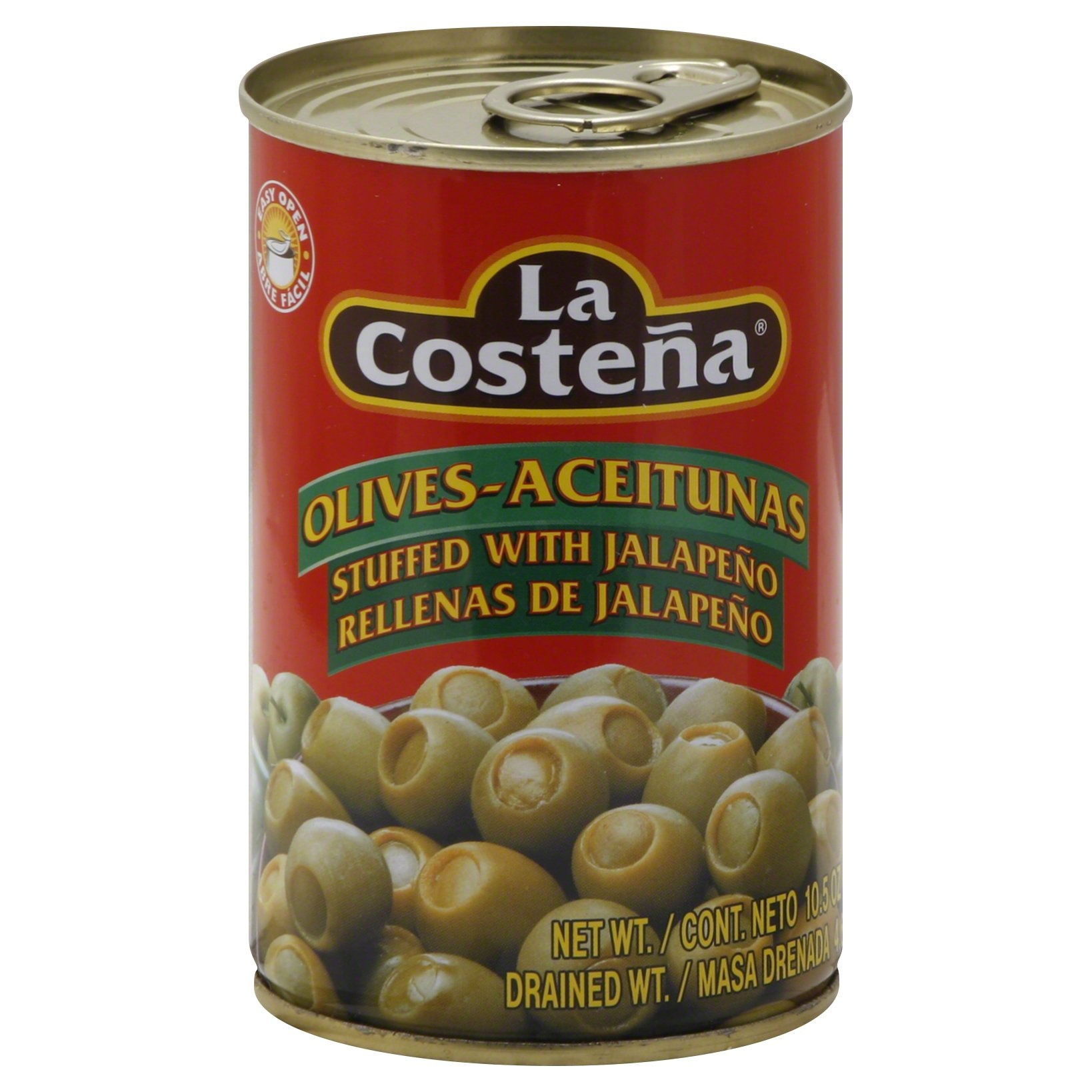 slide 1 of 1, La Costeña Olives Stuffed with Jalapeno, 10.5 oz