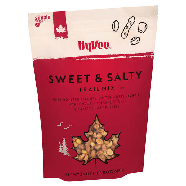 slide 1 of 1, Hy-Vee Sweet & Salty Trail Mix, 24 oz