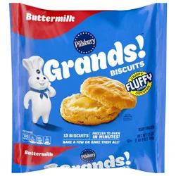 Pillsbury Grands! Buttermilk Breakfast Biscuits Frozen Dough, 25 oz/ 12 count.
